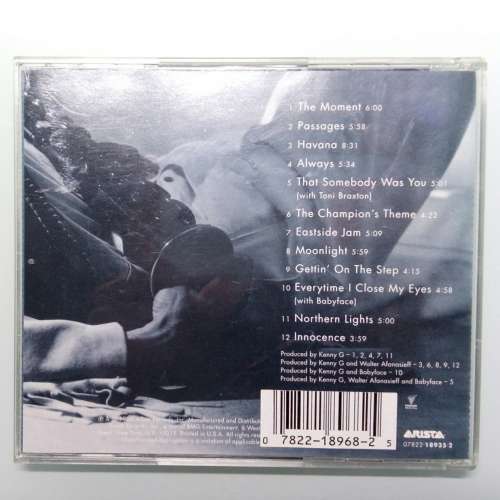 【朗屏】CD Kenny G THE MOMENT by ARISTA 收藏品 (not DVD Blu-ray Game)
