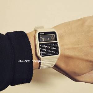 Montres Company 香港註冊公司 (33年老店) 卡西歐 CASIO Data Bank 米色 五年電池...