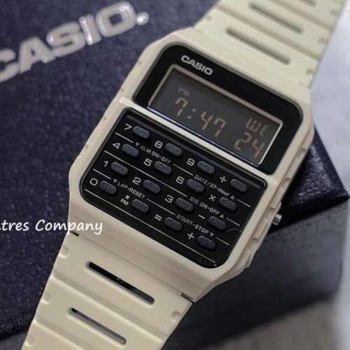Montres Company 香港註冊公司 (33年老店) 卡西歐 CASIO Data Bank 米色 五年電池...