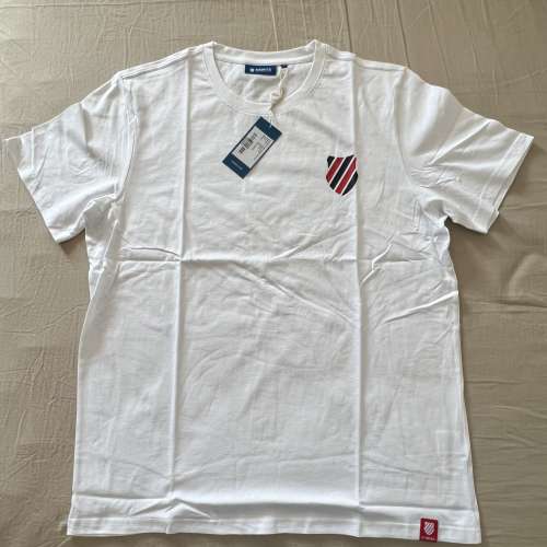 全新 K&bull;SWISS 白色T恤