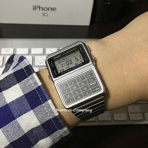 Montres Company 香港註冊公司(33年老店) 卡西歐 CASIO Data Bank 不鏽鋼錶帶 DBC-...