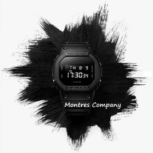 Montres Company 香港註冊公司(33年老店) 卡西歐 CASIO G-Shock DW-5600BB-1 方形 ...