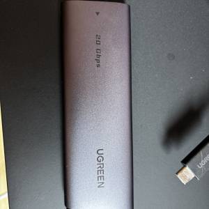 【近全新 99%健康】Kingston 1TB NVMe SSD + UGREEN 20Gbps 硬盤盒 套裝