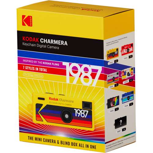 Kodak Charmera 鑰匙圈復古數碼相機盲盒 如1盒6件，包順豐自取點取貨