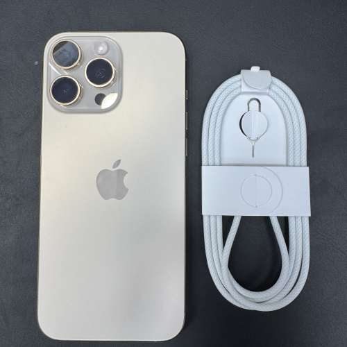 99%New iPhone 16 Pro Max 1TB 金色 香港行貨 AppleCare+保養到2026年10月6日 電池...