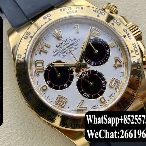 Rolex勞力士 迪通拿 116518 40mm 白色腕錶 計時 膠帶