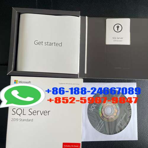 SQL Server 2019 Standard DVD Retail Physical Packaging Sealed Box Dvd Pack