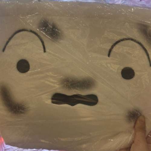 蠟筆小新（小白）毛絨手袋