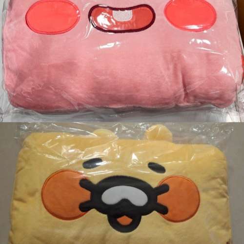 Kakao friends 暖手抱枕一對