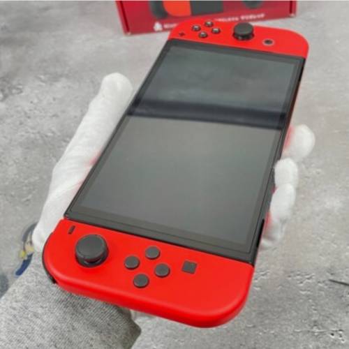任天堂 Switch 64GB OLED Mario 红色游戏机 1 天发货完好翻新