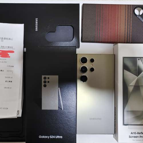 極錫機完美如新,512GB,香港行貨,鈦金屬灰色Samsung s24u s24 ultra dual 雙卡 5G, ...