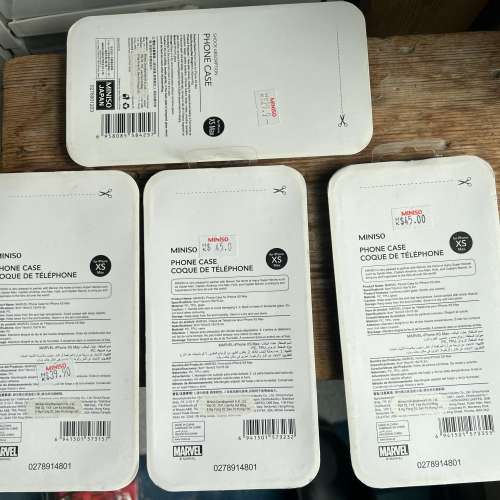 全新 Apple iPhone XS Max Miniso Marvel iPhone 手機殼 保護殼 清屋出售 HK$60.00...