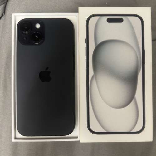 iPhone 15 256gb,港行雙卡極新，冇修冇拆，所有原裝，電池健康度80，有貼有套，全套...
