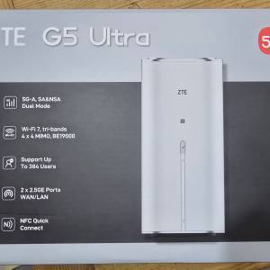 香港行貨 ZTE G5 Ultra (MC8531) wifi7 路由器