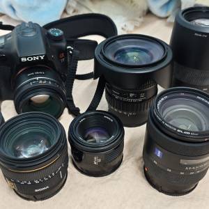 放 SONY A77 連鏡 閃光燈 Minolta tokina sigma全套