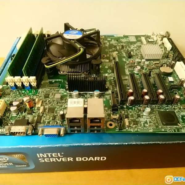 INTEL Server Board set, 伺服器主機板 S1200BTL with CPU & RAM S1200BTL