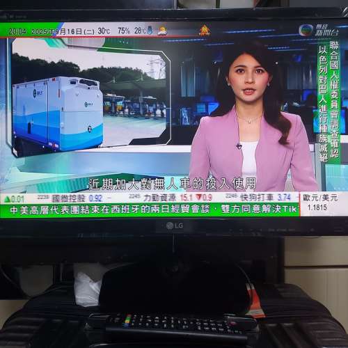 屯門良景輕鐵站交收 LG 個人電視 24MT46 24吋 LED 數碼電視 連遙控及底座