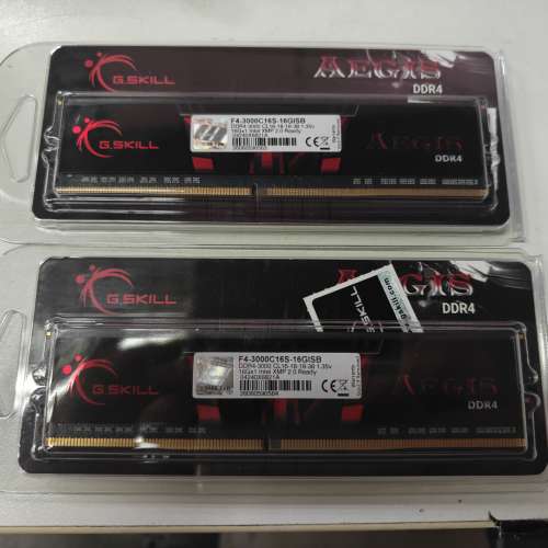 GSKILL DDR4 3000 C16 16GB X 2 共32GB