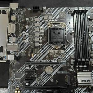 ASUS B460M-A Micro-ATX主板 ((正版Window11Pro啟動碼)) Socket 1200