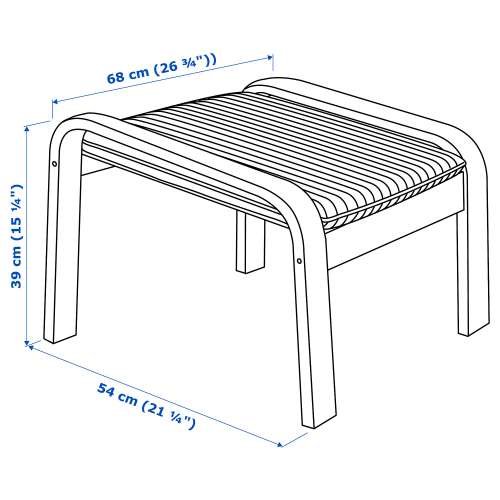IKEA Po&auml;ng Footstool 腳凳