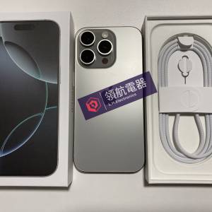 iPhone 16 pro max 256gb eSim + 一張實體sim 外觀全新 原色 電池健康度100% 充電3...
