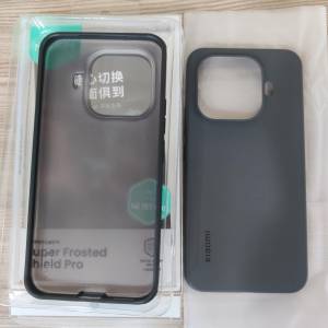 小米15T PRO 耐爾金磨砂手機殼，原廠膠套