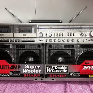 Sharp GF-777Z大型6喇叭.4波段.雙卡式錄音機