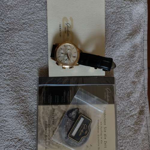 Glashuette Original Chronograph 18K Gold Watch