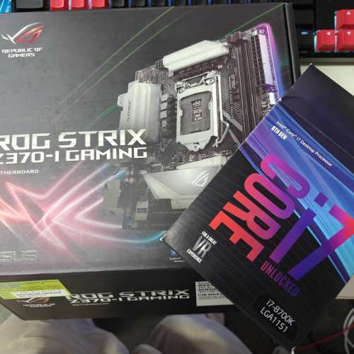 I7 8700K + ROG STRIX Z370-I GAMING + CRYORIG ITX 散熱