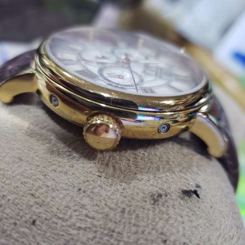 SOLVIL et TITUS 鐵達時 玫瑰金 白金羅馬字面 瑞士製全自動機芯 42.5mm 天長地久 皮...