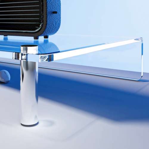 ⌨️ Monitor TV Stand Acrylic 60cm Table Desk Extension Support Transparent NE...