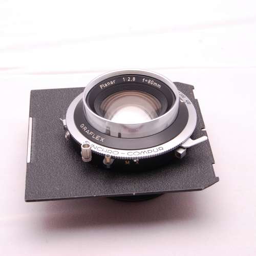 Carl Zeiss Planar 80mm f2.8 Lens GRAFLEX Synchro Compur for 6x9 6x7