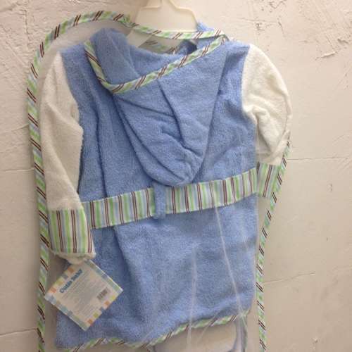 👶 Baby Hooded Bath Robe + Slippers Gift Set for 0-6months NEW 嬰兒浴袍套裝 👶