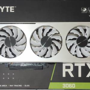 二手 Gigabyte GeForce RTX 3060 VISION OC 12G 顯示卡