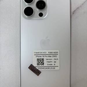 💥港版雙卡16 pro max💥 iphone 16 pro max 256gb 白色 機身完美 屏幕有一點輕微花 ...