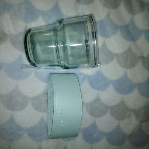 藍色杯 Good Glass Straw Cup Coffee Mug with Lid Tumbler Hot Cold Milk Tea Cup...