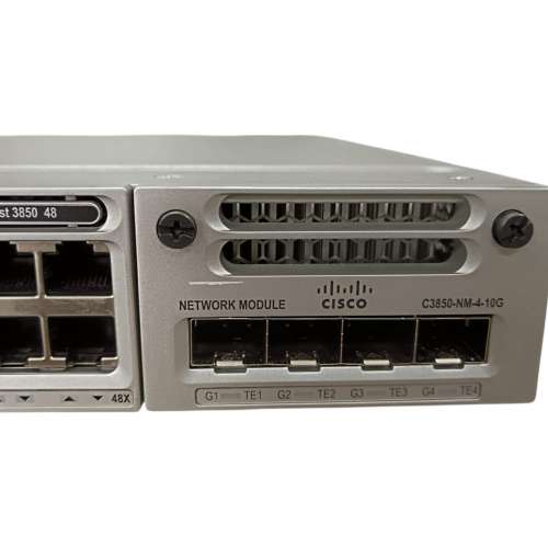 Cisco WS-C3850-48T-L Switch + NM-4-10G Network Module