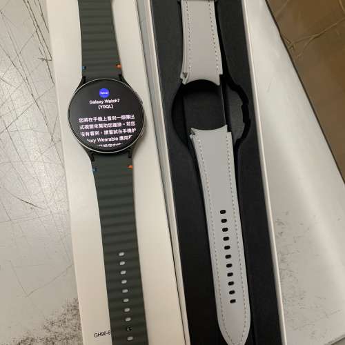 99%New Samsung Galaxy Watch 7 44mm Bluetooth L310 Green 兩錶帶