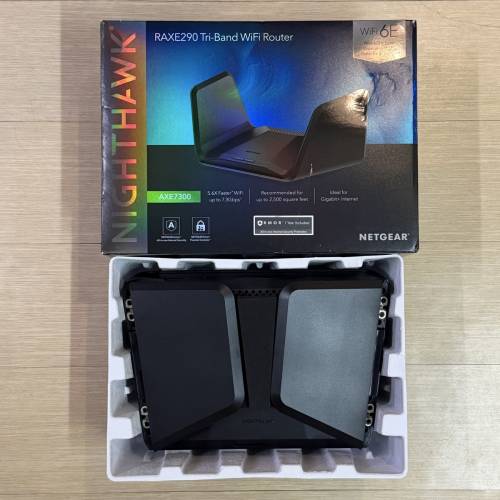 Netgear RAXE290 Nighthawk AXE7300 三頻 WiFi 6E Router (6Ghz / 5Ghz / 2.4Ghz W...