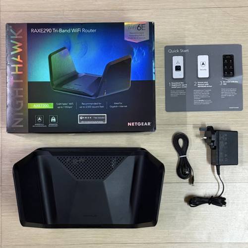 Netgear RAXE290 Nighthawk AXE7300 三頻 WiFi 6E Router (6Ghz / 5Ghz / 2.4Ghz W...