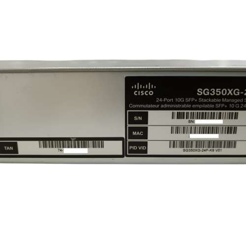 Cisco SG350XG-24F 24x10G SFP+ Stackable Managed Switch