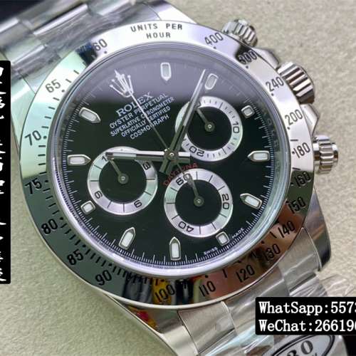 Rolex勞力士 daytona 116520 40mm 黑面 計時 黑鋼迪