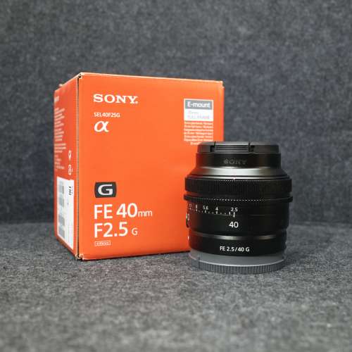 Sony FE 40mm F2.5G 鏡頭 連 B+W T-PRO 49mm UV濾鏡 連 方形遮光罩