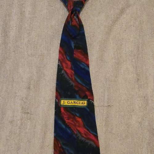 水彩畫一般美麗 領呔，罕有 100% SILK全絲質，J. Garcia 美洲名牌 , 領帶 tie, Nec...