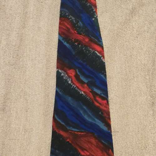 水彩畫一般美麗 領呔，罕有 100% SILK全絲質，J. Garcia 美洲名牌 , 領帶 tie, Nec...