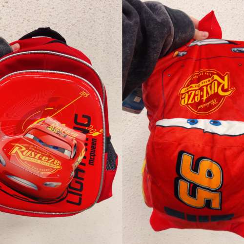 睇下文&middot;文盲勿擾&middot;不轉wtsapp/電話‼️Disney cars Lightning McQueen backpack迪...