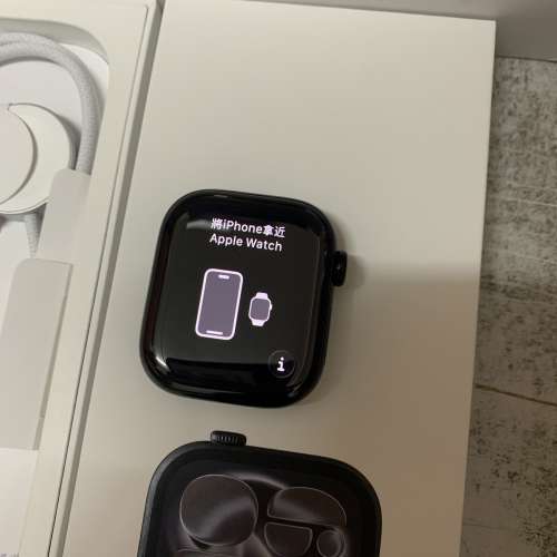 99%New US Apple Watch 11 GPS 42mm Jet Black Alum MEQU4 M/L Black Sport Band