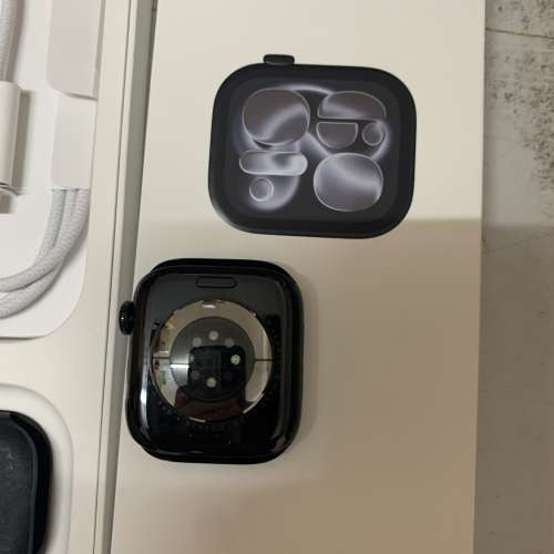 99%New US Apple Watch 11 GPS 42mm Jet Black Alum MEQU4 M/L Black Sport Band