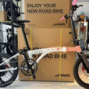 (限定櫻花粉色廠商有貨出啦) 2026  新款 JAVA NEO 9速/12速電變 油剎桶軸 16吋349 ...