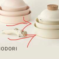 全新 Modori 純白22cm 燉湯鍋 及 24cm 平底鍋